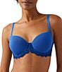 Color:Blue/Bellwether Blue - Image 1 - Embrace Lace® Seamless Underwire T-Shirt Bra
