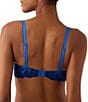 Color:Blue/Bellwether Blue - Image 2 - Embrace Lace® Seamless Underwire T-Shirt Bra