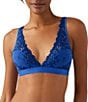 Color:Blue/Bellwether Blue - Image 1 - Embrace Lace® Wire Free Convertible Bra