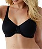 Wacoal Ever Flexing Seamless Underwire Bra, Color:Black - Image 5