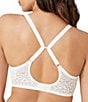 Color:Ivory - Image 2 - Halo Floral Lace Unlined Underwire Center Bow Bra
