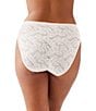 Wacoal High Profile™ Floral Lace Hi-Cut Panty, Color:White - Image 2