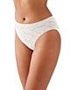 Wacoal High Profile™ Floral Lace Hi-Cut Panty, Color:White - Image 3