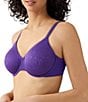 Wacoal Inside Job Underwire Full Coverage T-Shirt Bra, Color:Purple Indigo - Image 3