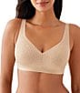 Wacoal Inside Job Wire-Free Side Support Bra, Color:Sand - Image 1