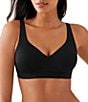 Wacoal Inside Job Wire-Free Side Support Bra, Color:Black - Image 1