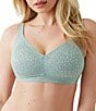 Wacoal Inside Job™ Wire-Free Side Support Bra, Color:Iceberg Green - Image 1