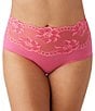 Color:Hot Pink - Image 1 - Light and Lacy Brief Panty