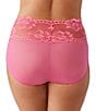 Color:Hot Pink - Image 2 - Light and Lacy Brief Panty