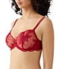 Wacoal Midnight Soiree Lurex Cut & Sewn Underwire Bra, Color:Regina Red - Image 3