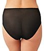 Wacoal Retro Chic Hi-Cut Brief Panty, Color:Onyx - Image 2