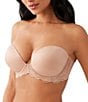 Wacoal Self-Assured Push-Up Strapless Convertible Plunge Bra, Color:Roebuck - Image 1