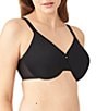 Wacoal Simple Shaping Minimizer Bra, Color:Black - Image 3