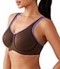 Wacoal Simone Sport Underwire Bra, Color:Hot Fudge - Image 3