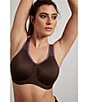 Wacoal Simone Sport Underwire Bra, Color:Hot Fudge - Image 5