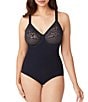Color:Black - Image 1 - Visual Effects Body Briefer with Minimizer Bra