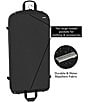 Wally Bags 42#double; Garment Bag with Two Pockets and Shoulder Strap, Color:Black - Image 3