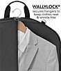 Wally Bags 42#double; Garment Bag with Two Pockets and Shoulder Strap, Color:Black - Image 4