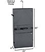 Wally Bags 45-inch Framed Garment Bag with Shoulder Strap and Multiple Accessory Pockets, Color:Grey - Image 4