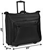 Wally Bags 45#double; Premium Rolling Garment Bag with Multiple Pockets, Color:Black - Image 4