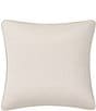 Color:French Blue - Image 2 - Cranfield Embroidered Gold Metallic Square Pillow