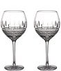 Color:No color - Image 1 - Crystal Irish Lace White Wine Glasses, Set of 2