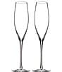 Color:No Color - Image 1 - Elegance Collection Classic Crystal Champagne Flute Pair