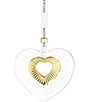 Waterford Heart Ornament with Gold - Image 1