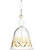 Waterford Lismore Collection Bell Gilded Crystal Ornament - Image 1