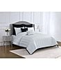 Waterford Sakamoto Collection Piece-Dyed Dobby Stripe Design Comforter Mini Set - Image 3