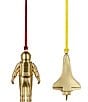 Waterford Spaceman & Rocket Golden Ornaments, Set of 2, Color:Gold - Image 2