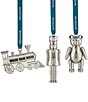 Waterford Steam Train / Teddy / Nutcracker Ornament, Set of 3, Color:Silver - Image 1