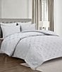 Waterford Zeus Geometric Jacquard Comforter Mini Set, Color:Grey - Image 1