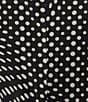 Color:Black Polka Dot - Image 3 - Polka Printed V-Neck Cap Sleeve Midi Dress