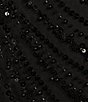Color:Black - Image 3 - Scoop Neck Sleeveless Beaded Sequin Shift Mini Dress