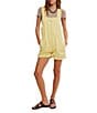 We The Free Jude Shortall Square Neck Sleeveless Denim Romper - Image 4