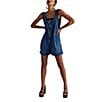 We The Free Jude Shortall Square Neck Sleeveless Denim Romper - Image 1