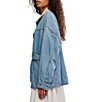 We The Free Lemon Point Collar Long Sleeve Denim Jacket - Image 3