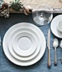 Color:White - Image 2 - Intaglio Neoclassical Embossed Bone China 4-Piece Place Setting