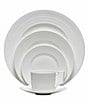 Color:White - Image 1 - Intaglio Neoclassical Embossed Bone China 5-Piece Place Setting