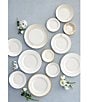 Color:White - Image 3 - Intaglio Neoclassical Embossed Bone China 5-Piece Place Setting