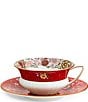 Wedgwood Wonderlust Crimson Orient Teacup & Saucer, Color:Multi - Image 1
