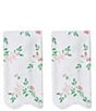 Weezie Alice Floral Patterned Scallop Organic Cotton Bath Towels - Image 1