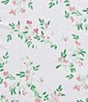 Weezie Alice Floral Patterned Scallop Organic Cotton Bath Towels - Image 2