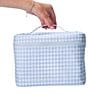 Weezie Gingham Patterned Vanity Case - Image 2