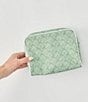 Weezie Matcha Block Print Patterned Toiletry Case - Image 2