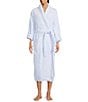 Weezie Rain Drop Long Organic Cotton Plush Terry Robe - Image 1