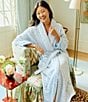 Weezie Rain Drop Long Organic Cotton Plush Terry Robe - Image 4