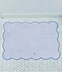 Weezie Scalloped Edge Trim Organic Cotton Bath Mat - Image 1