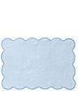 Weezie Scalloped Edge Trim Organic Cotton Bath Mat - Image 2